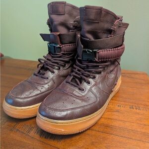Nike SF Air Force Sneakers - Deep Burgundy
